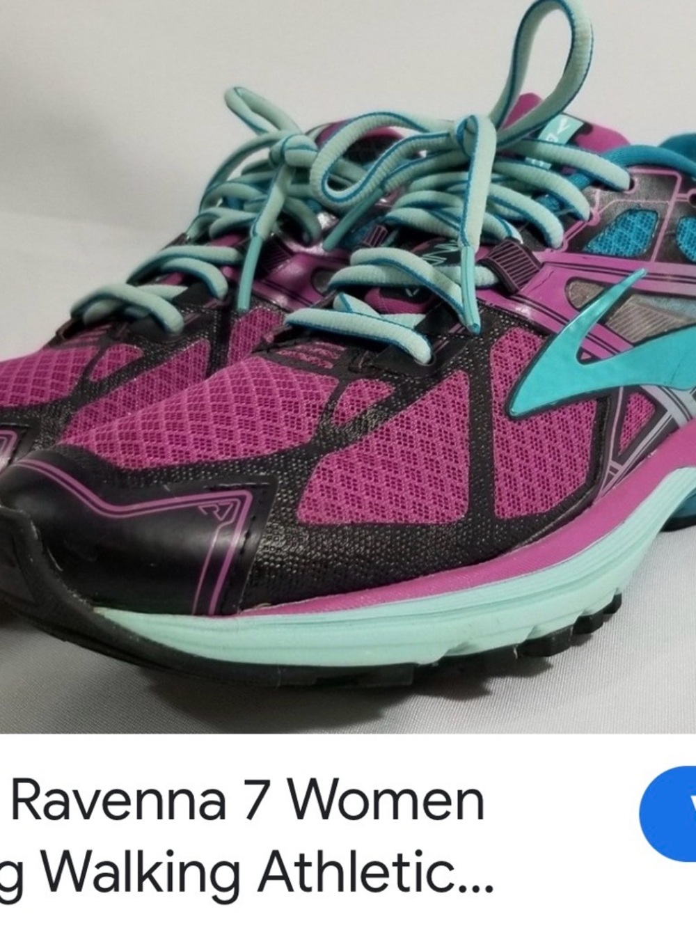 Brooks Women's Purple and Teal Running Shoes 8.5